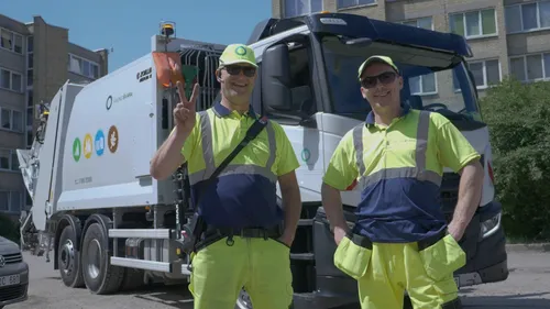 „Kauno švara“ šiukšliavežės / Stop kadro nuotr.