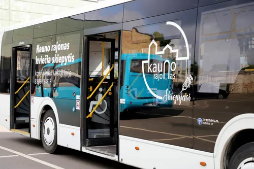 Skiepų autobusas / Kauno rajono savivaldybės nuotr.
