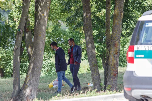 Sulaikyti nelegalus migrantai