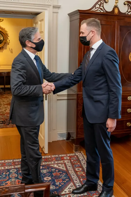 G. Landsbergio ir A. Blinkeno susitikimas