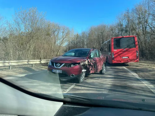 Avarija Plytinės g. / Skaitytojo nuotr.