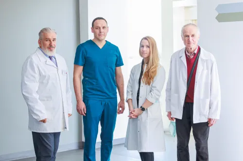 Kauno poliklinikos chirurgai / R. Tenio nuotr.