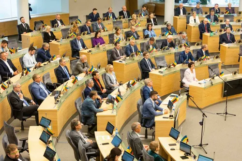 G. Nausėda skaitė metinį pranešimą / DELFI nuotr.