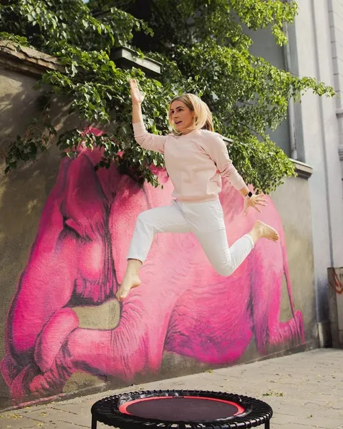 Treniruotės ant mini batutų / Asmeninio albumo nuotr.