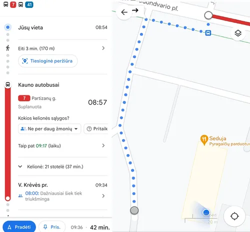 google maps transit