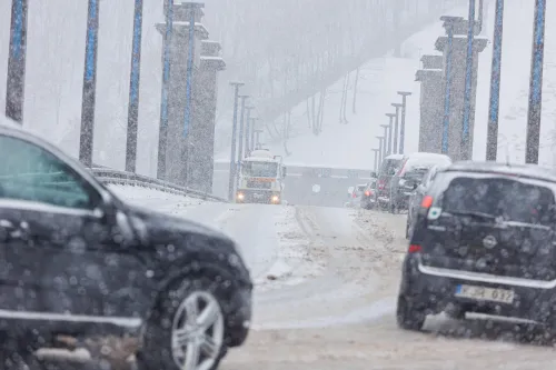 Gausus sniegas Kaune