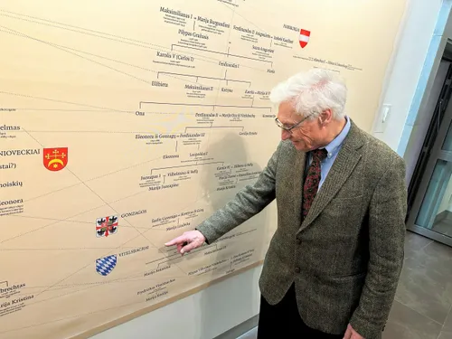 Luitpold Prinz von Bayern antradienį lankėsi Valdovų rūmuose / Organizatorių nuotr.