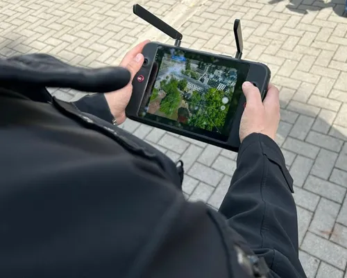 Policijos drono valdymas / Kauno AVPK nuotr.