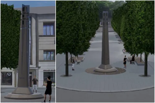 Paminklas Lietuvos policijai, obeliskas