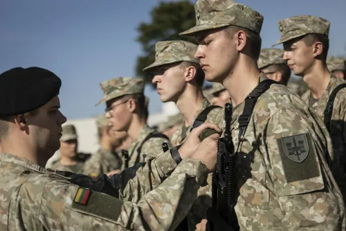 J. Vitkaus inžinerijos batalione vykusioje ceremonijoje dalyvavęs V. Rupšys: tai viso gyvenimo priesaika