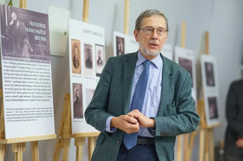 Profesoriaus Prano Mažylio vardo auditorijos atidaryme – ir jo anūkas Liudas Mažylis