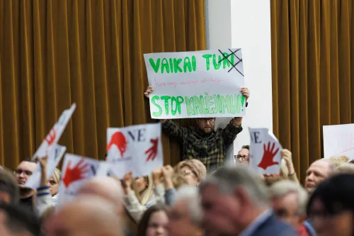 Domeikavos gyventojų protestas