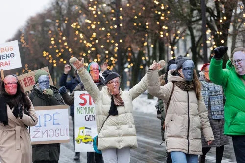 Miestiečių protestas dėl Šančių krantinės projekto
