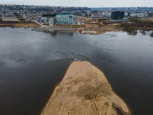 Kedainių tilto statybos / R. Tenio nuotr.