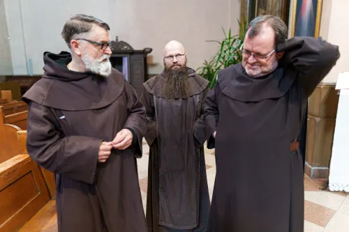 Karmelitų vienuoliai / R. Tenio nuotr.