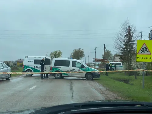 Policija Piliuonoje / Skaitytojo nuotr.