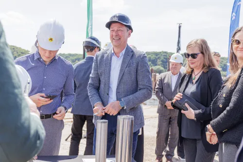 Kėdainių tilto kapsulės įkasimo ceremonija / R. Tenio nuotr.