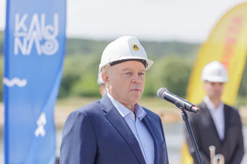 Kėdainių tilto kapsulės įkasimo ceremonija / R. Tenio nuotr.