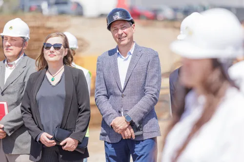 Kėdainių tilto kapsulės įkasimo ceremonija / R. Tenio nuotr.
