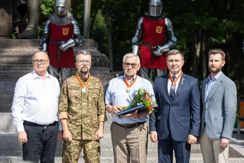 Aleksandro Jogailaičio skulptūra. ELTA / R. Tenio nuotr.