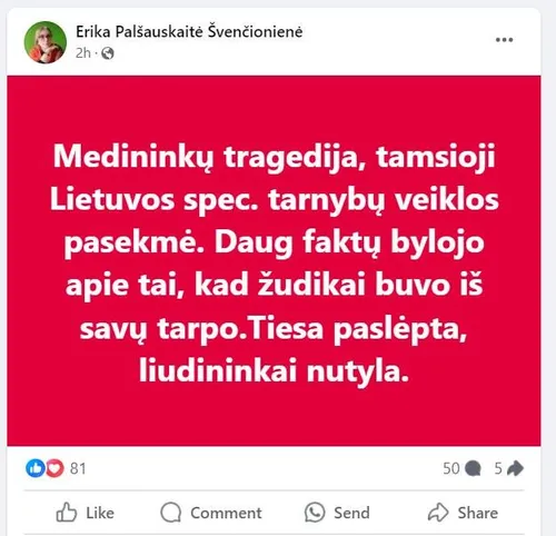 Erika Švenčionienė / „Facebook“