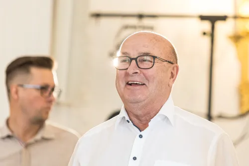 Visvaldas Matijošaitis, Atnaujinta Kauno rotušė / R. Tenio nuotr.