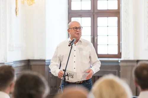 Visvaldas Matijošaitis , Atnaujinta Kauno rotušė / R. Tenio nuotr.