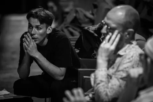 Repeticija. akt. R. Petraitis ir S. Šidlauskas D. Stankevičiaus nuotr.