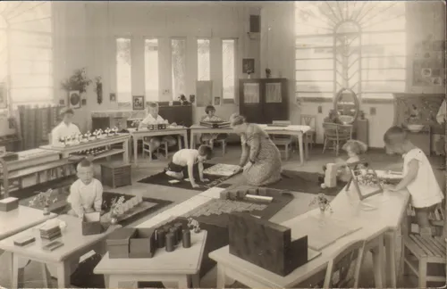 Marijos Varnienės įkurtas „Vaikų namelis“, 1934./Lietuvos švietimo muziejaus nuotr.