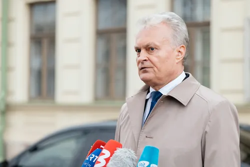 G. Nausėda Kaune lankėsi Karinių oro pajėgų štabe  / Lietuvos Respublikos Prezidento kanceliarijos / E Kinaičio nuotr.