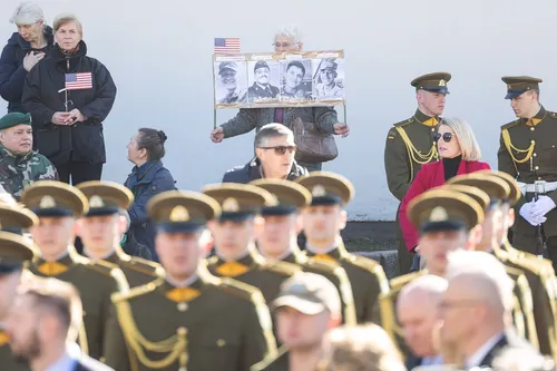 JAV karių pagerbimo ir išlydėjimo ceremonija / R. Riabovo, BNS nuotr.