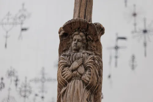 Sakralinio meno lobiai Čiurlionio muziejuje / R. Tenio nuotr.