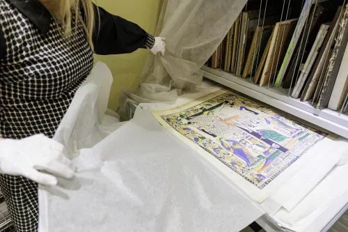 Sakralinio meno lobiai Čiurlionio muziejuje / R. Tenio nuotr.