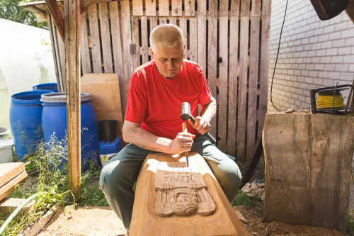 Medžio drožėjas / R. Tenio nuotr.