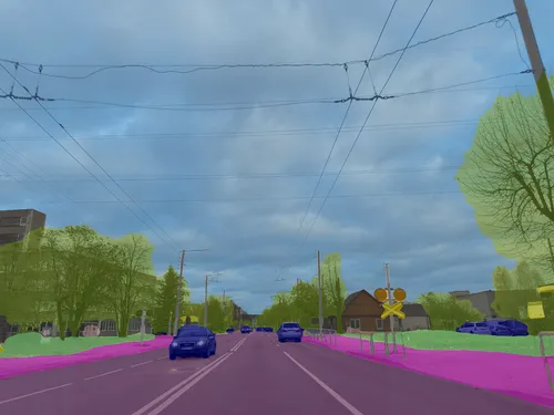 an example demonstrating the system s operation with real images of kaunas streets