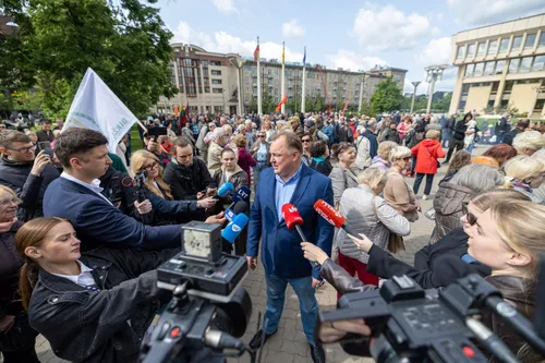 Mitingas prieš NT mokestį / J. Kalinsko, ELTOS nuotr.