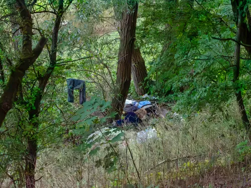 „Gyvenvietė“ Gričiupio parke / skaitytojos nuotr.