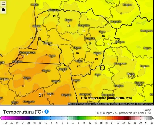 Orų prognozė/ E. Latvėnaitės nuotr.