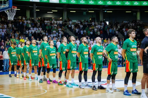 Lietuvos krepšinio rinktinė sužaidė draugiškas rungtynes / E. Ovčarenko / BNS nuotr.