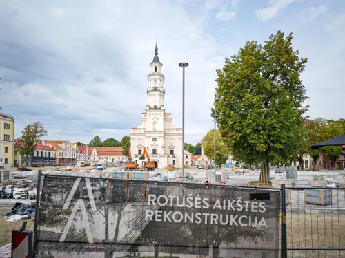 Rotušės aikštės rekonstrukcija / R. Tenio nuotr.