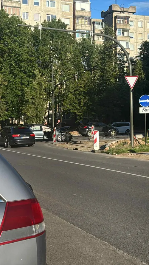 Avarija Šilainiuose / Skaitytojo nuotr.