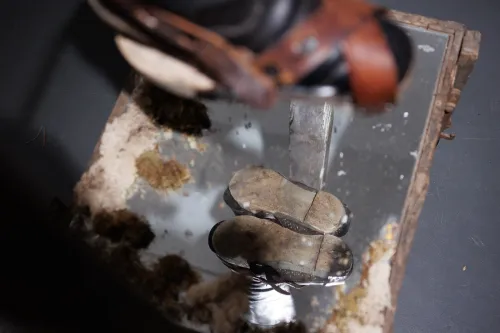 Partizanų batai paroda / R. Tenio nuotr.