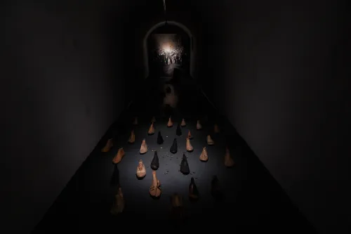 Partizanų batai paroda / R. Tenio nuotr.