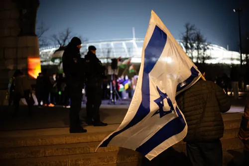 „Poppies Palestine Action“ prie Dariaus ir Girėno stadiono / T. Biliūnas / BNS nuotr.