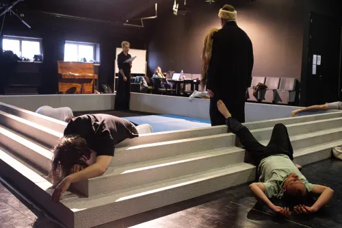 Lietuviškos Vėlinės. Repeticija. P. Gagaitės nuotr. (1)