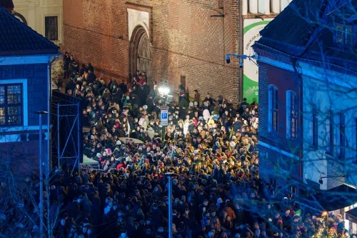 Kaunas įžiebė Kalėdų eglę / R. Tenio nuotr.
