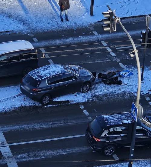 Avarija V. Krėvės pr. / „Facebook“ nuotr.