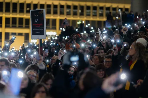 Protestas „Šalin rankas nuo laisvo žodžio!“ / R. Riabovo / BNS nuotr.