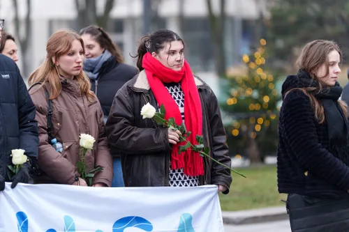 Studentų protestas / R. Tenio nuotr.