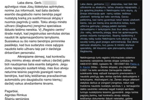 Atsakymai / Skaitytojos nuotr.